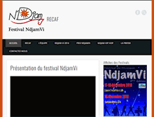 Tablet Screenshot of festival-ndjamvi.com